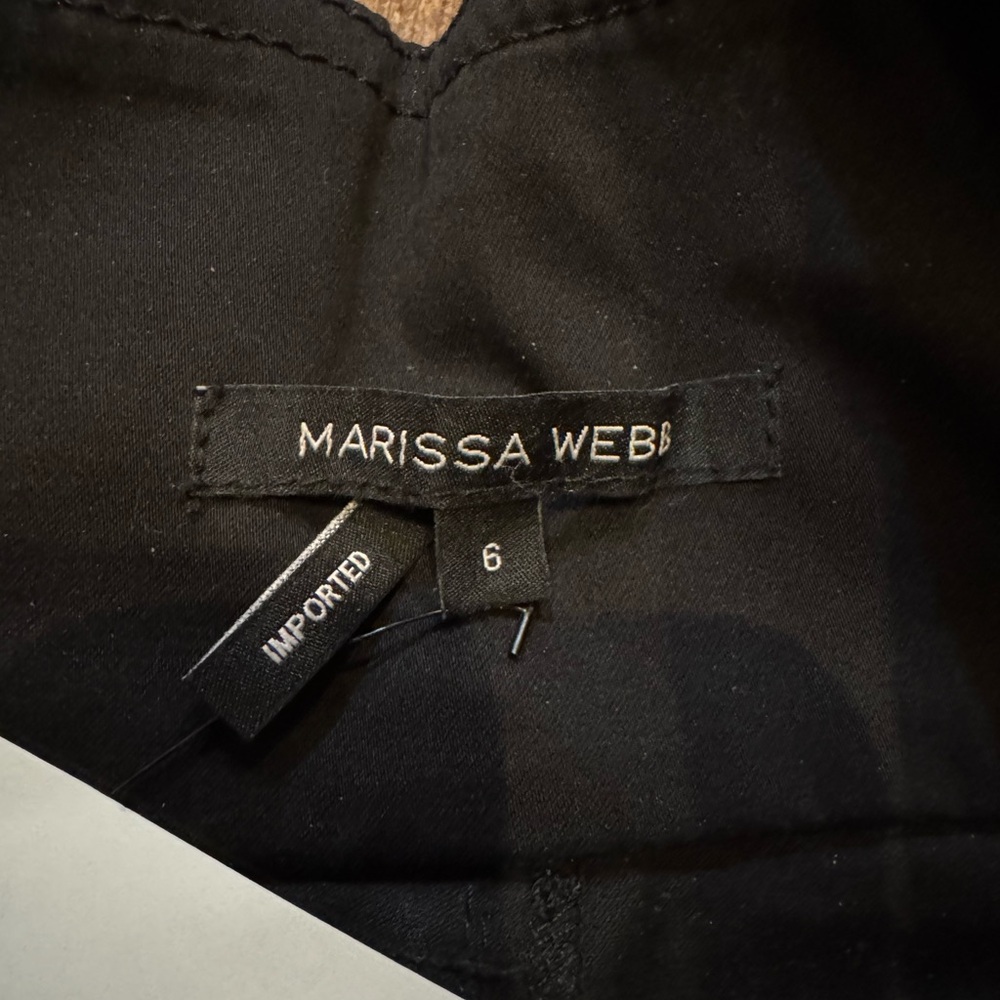 Marissa Webb Gia Twill Pant in Black 6 - Picture 5 of 12